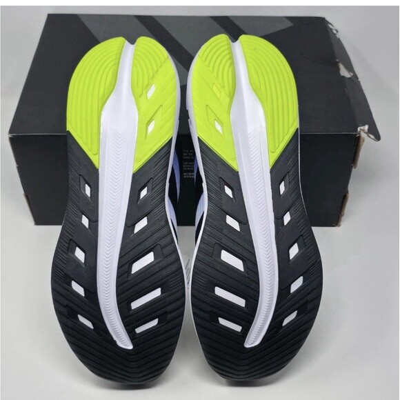 Adidas Questar 3 Mens Size 8 White Black Blue Athletic Running Shoes Sneakers